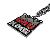 BBQ King Stone Chain Gunmetal&Red