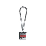 BBQ King Stone Chain Gunmetal&Red
