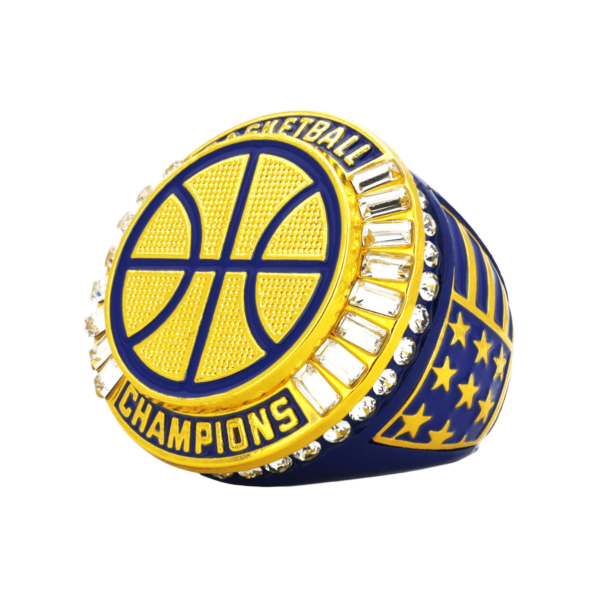 Basketball27A Navy&Gold Champions Ring