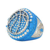 Basketball3 Neon Blue Finalist Ring