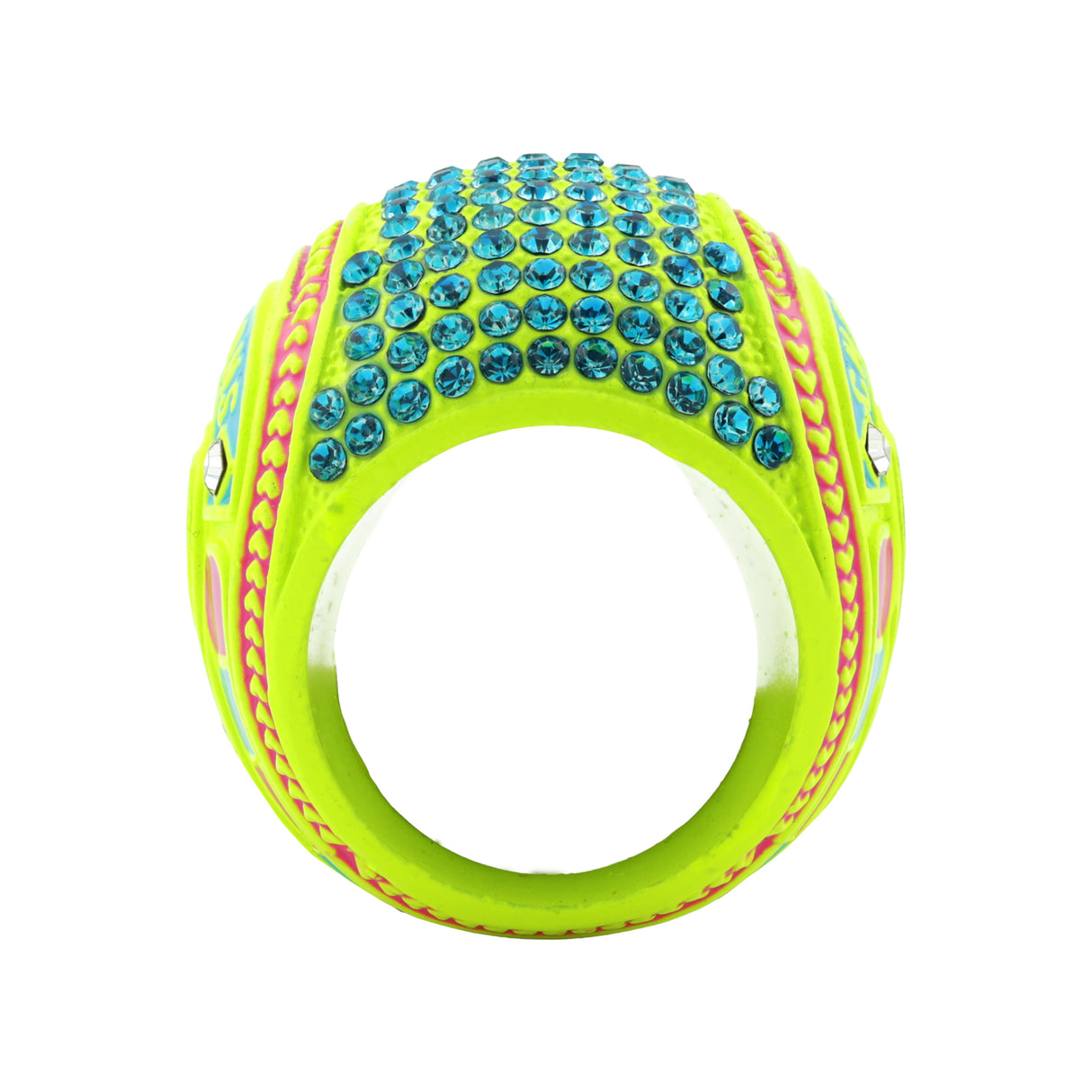 GEN26A Neon Yellow Drip Champions Ring