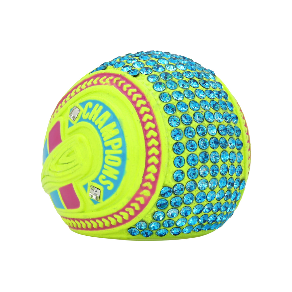 GEN26A Neon Yellow Drip Champions Ring