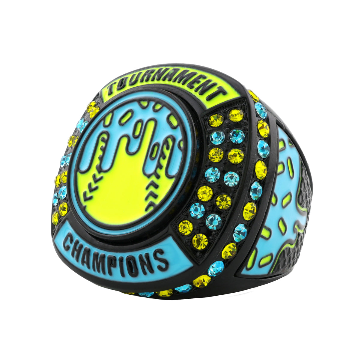 GEN27 Drip Softball Black Electric Tournament Champions Ring