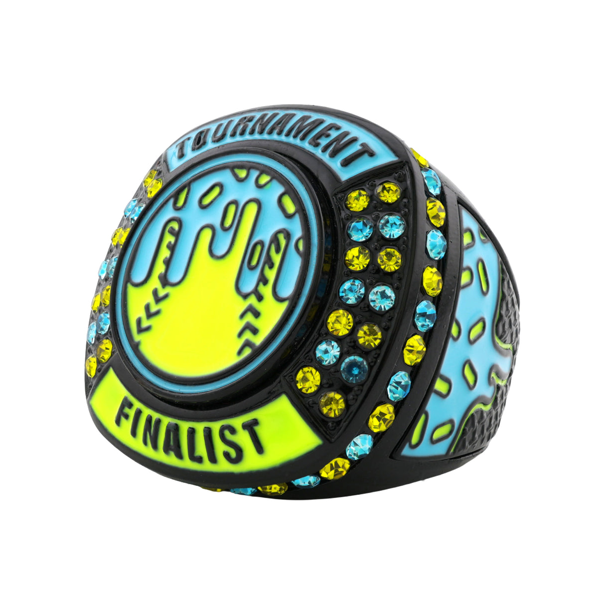 GEN27 Drip Softball Black Electric Tournament Finalist Ring