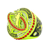 GEN26C Softball Neon Yellow Tournament Champions Ring