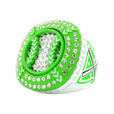 GEN26B Green&White Finalist Ring