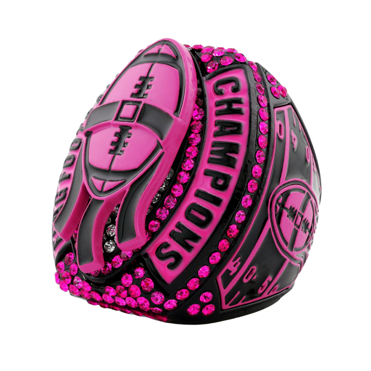 Football26A Flag Football Pink&Black Champions Ring