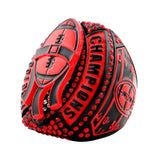 Football26A Flag Football Red&Black Champions Ring