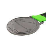 MED27 Basketball Medal - Antique Nickel&Green