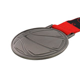 MED27 Basketball Medal - Antique Nickel&Red