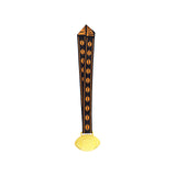 MED27 4'' Gold/Black&Orange Football Medal
