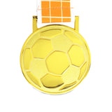 MED27 3'' Gold/Orange&White Soccer Medal