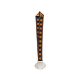 MED27 4'' Silver/Black&Orange Football Medal