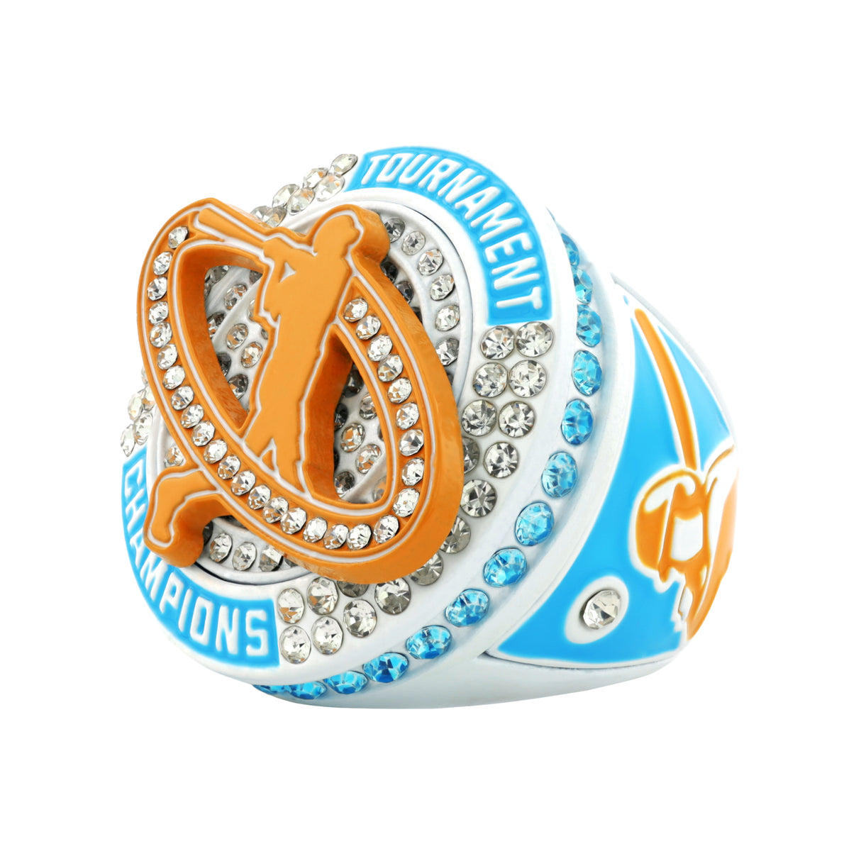 GEN26C Baseball Orange&Blue&White Tournament Champions Ring