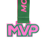 MED25 MVP 4" Medal - Pink&Green 1