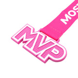 MED25 MVP 4" Medal - Pink&White 1