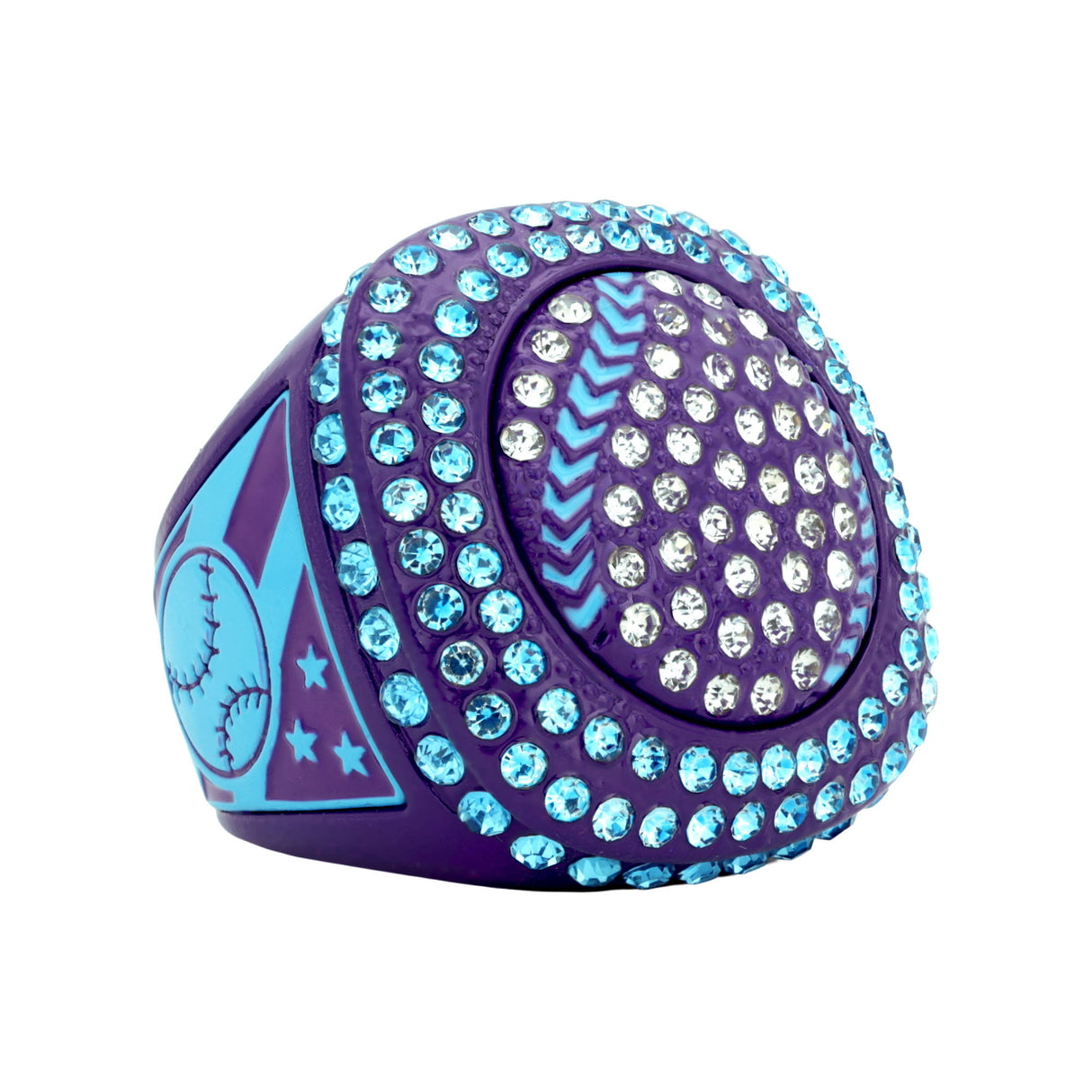 GEN25A Cosmic Purple All Stones Ring