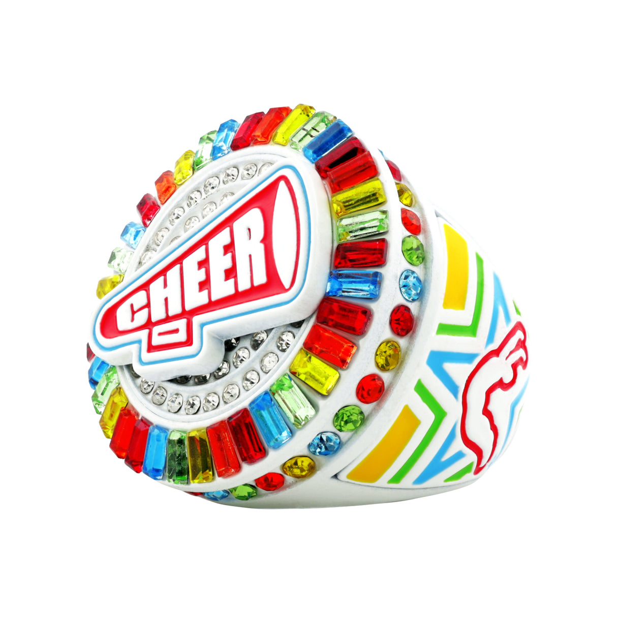 Cheer26 Rainbow All Stones Ring