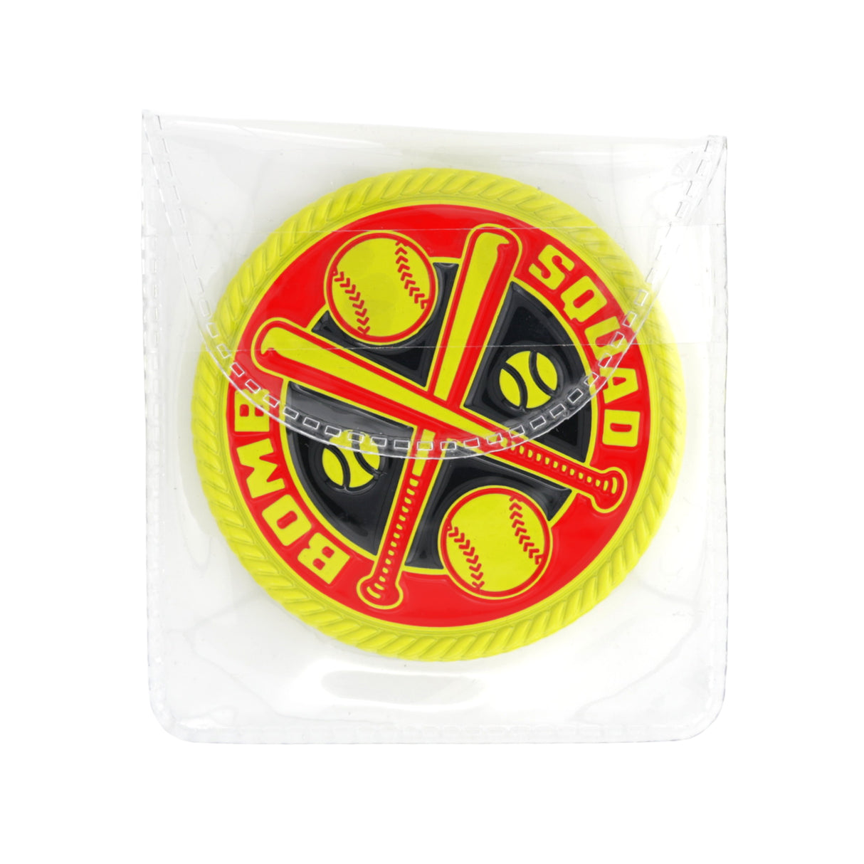 Bomb Squad Black Red & Yellow Coin