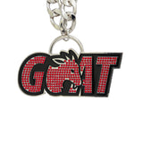 Goat Stone Chain Silver&Red