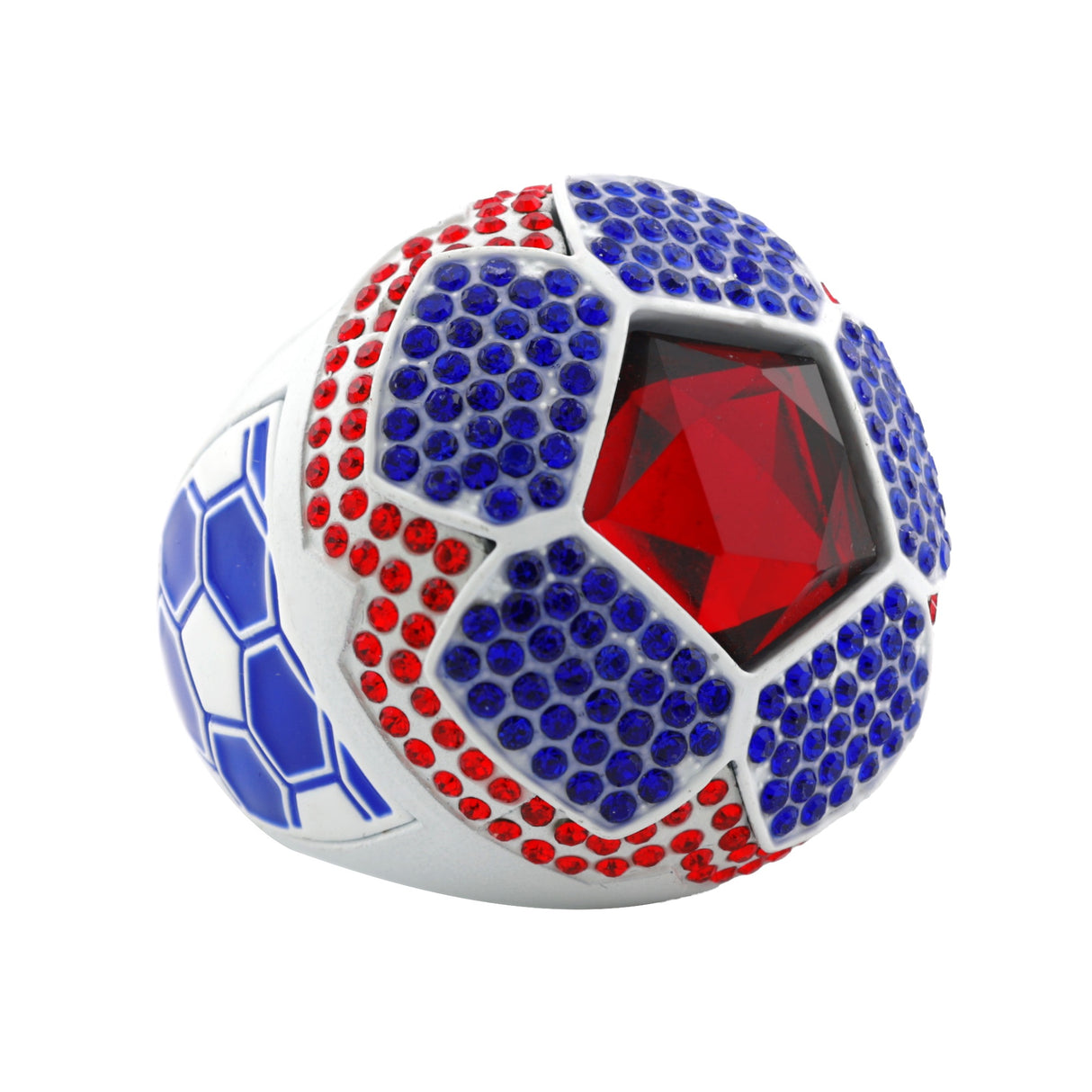 Soccer25 Whiteout All Stones Ring