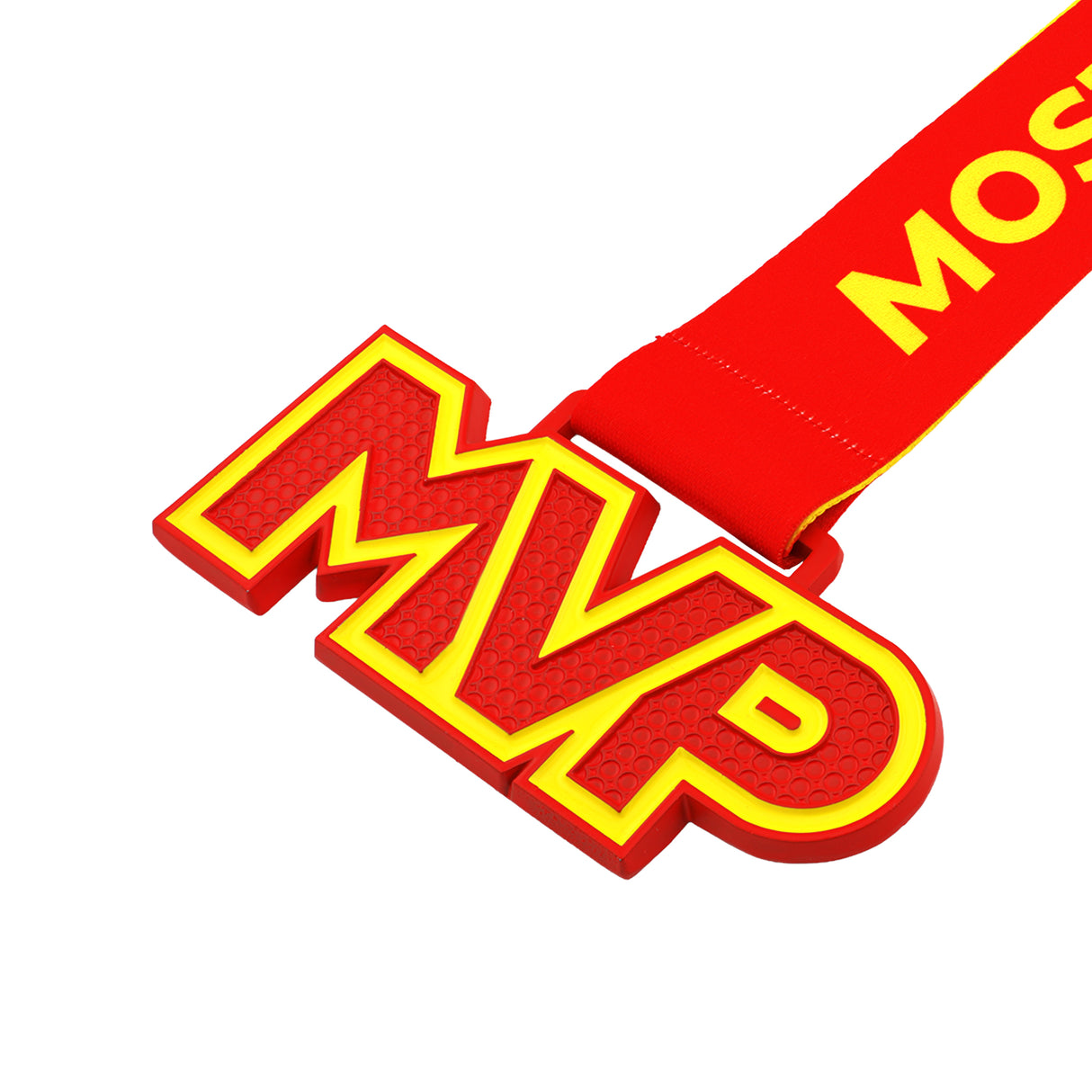 MED25 MVP 4" Medal - Red&Yellow