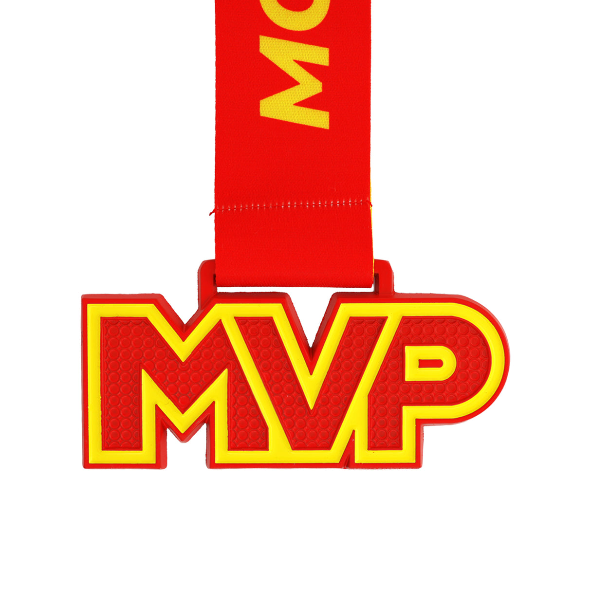 MED25 MVP 4" Medal - Red&Yellow