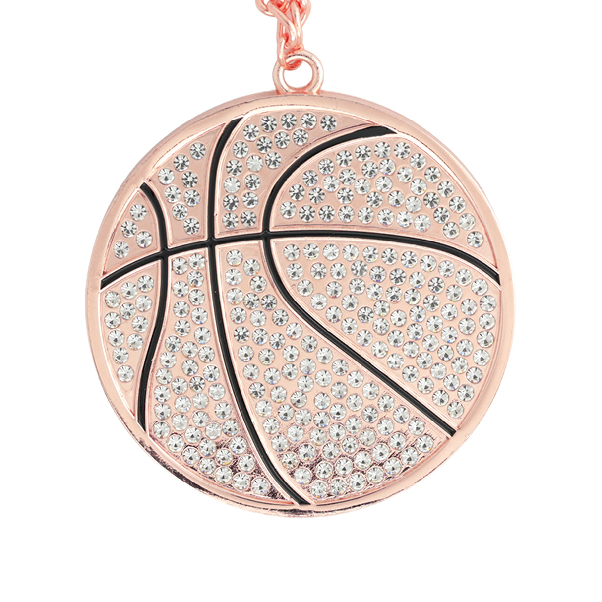 MED2 Basketball Bling Medal Rose Gold