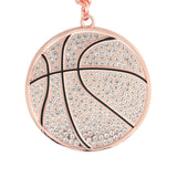 MED2 Basketball Bling Medal Rose Gold