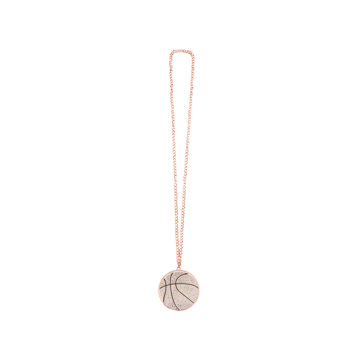MED2 Basketball Bling Medal Rose Gold