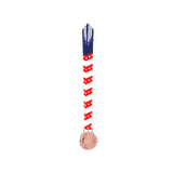Med26 3.25" Blank Star Medal Rose Gold&Red/White/Blue