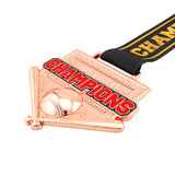 MED26 4'' Softball Rosegold Champions Medal