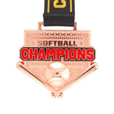 MED26 4'' Softball Rosegold Champions Medal