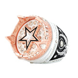 Crown26 White&Rose Gold Ring