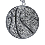 MED2 Basketball Bling Medal Silver