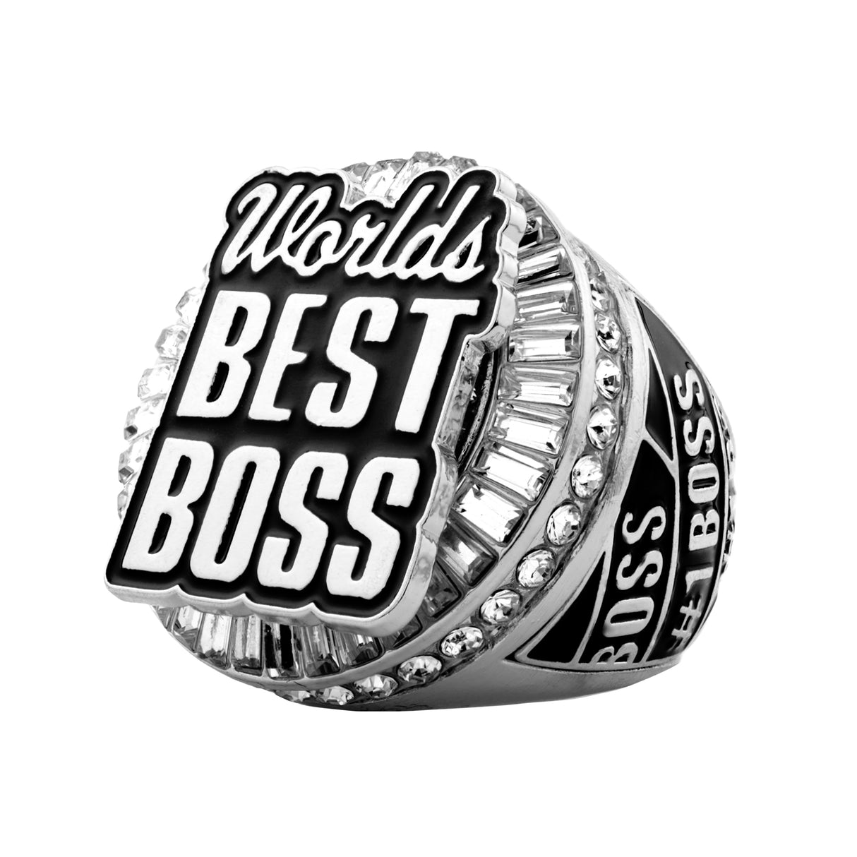 World's Best Boss Silver Ring