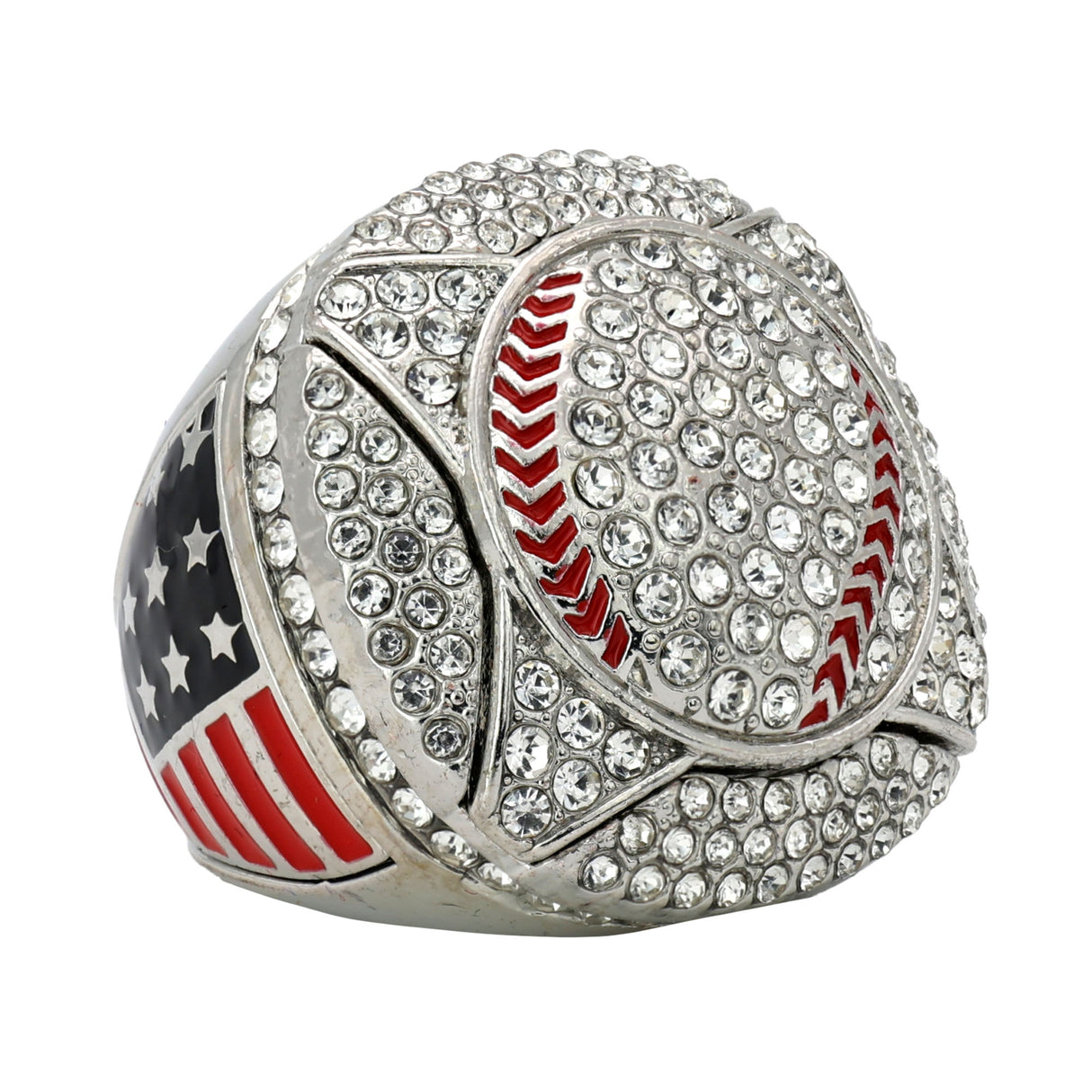GEN25B Silver All Stones Ring