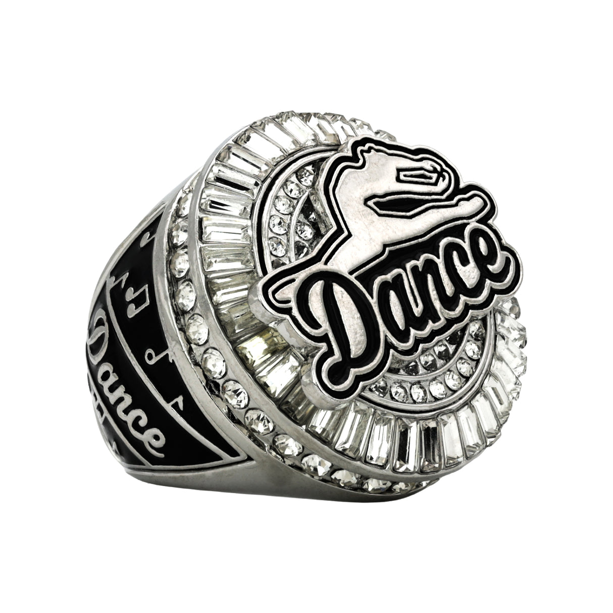 Dance27 Platinum All Stones Ring