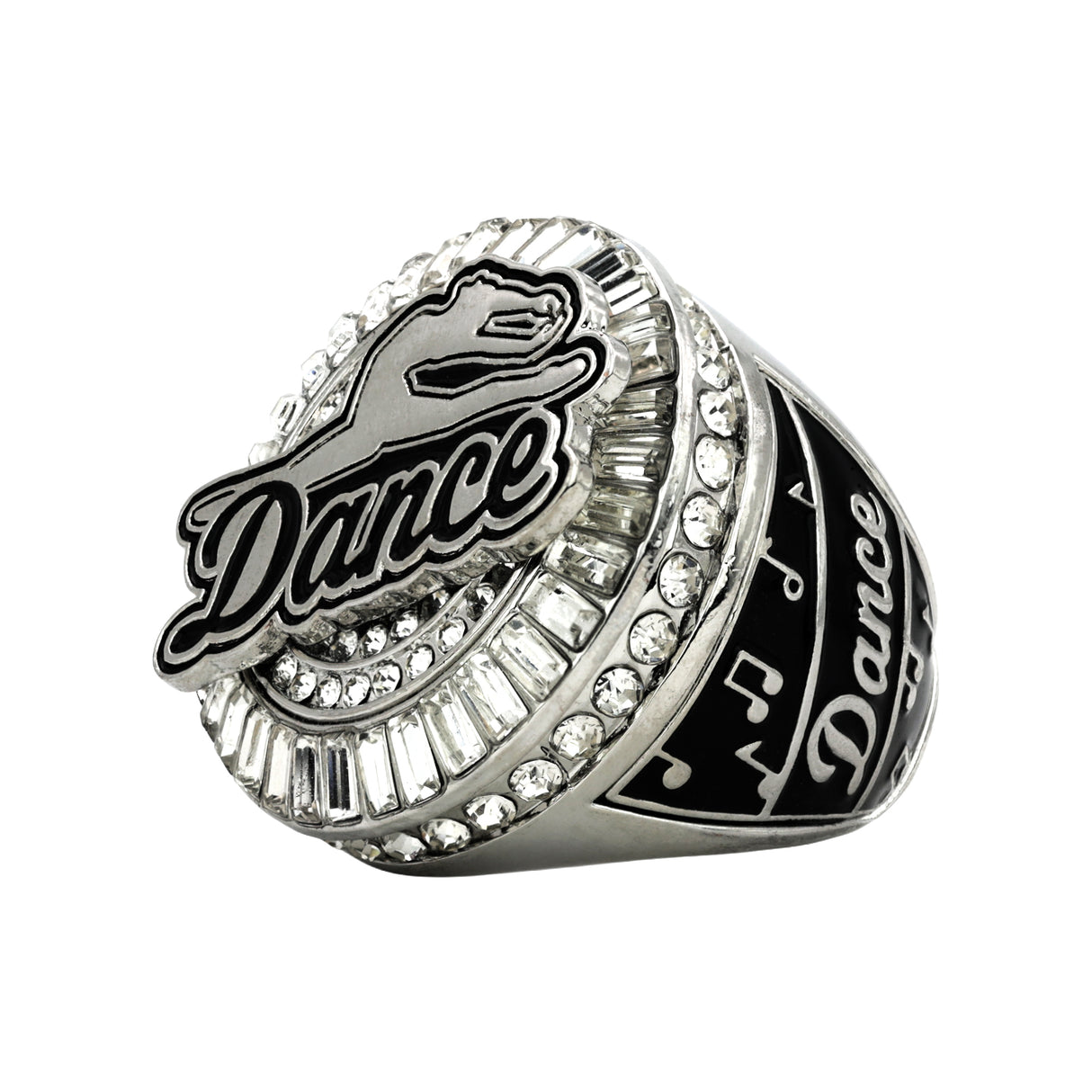 Dance27 Platinum All Stones Ring