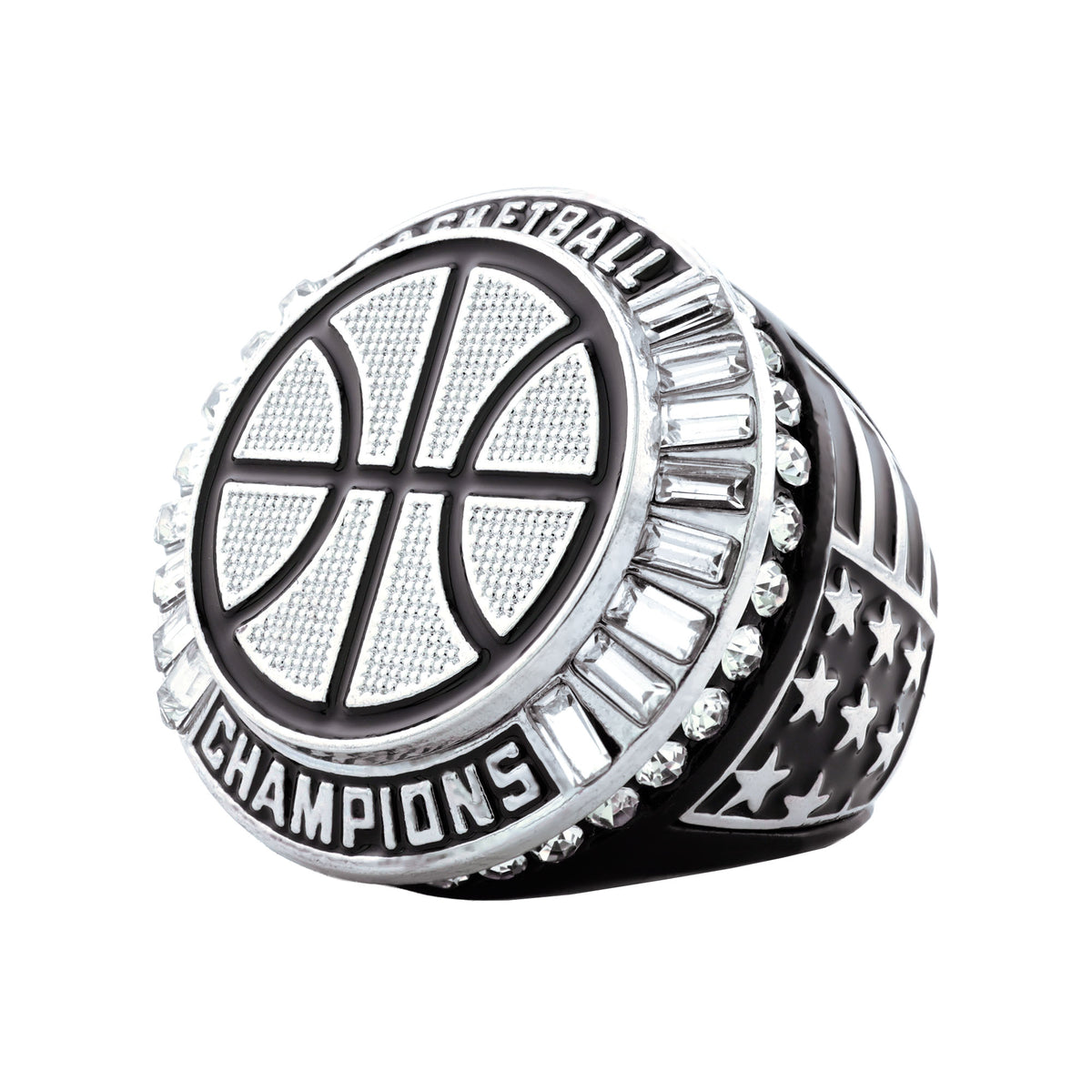 Basketball27A Black&Platinum Champions Ring