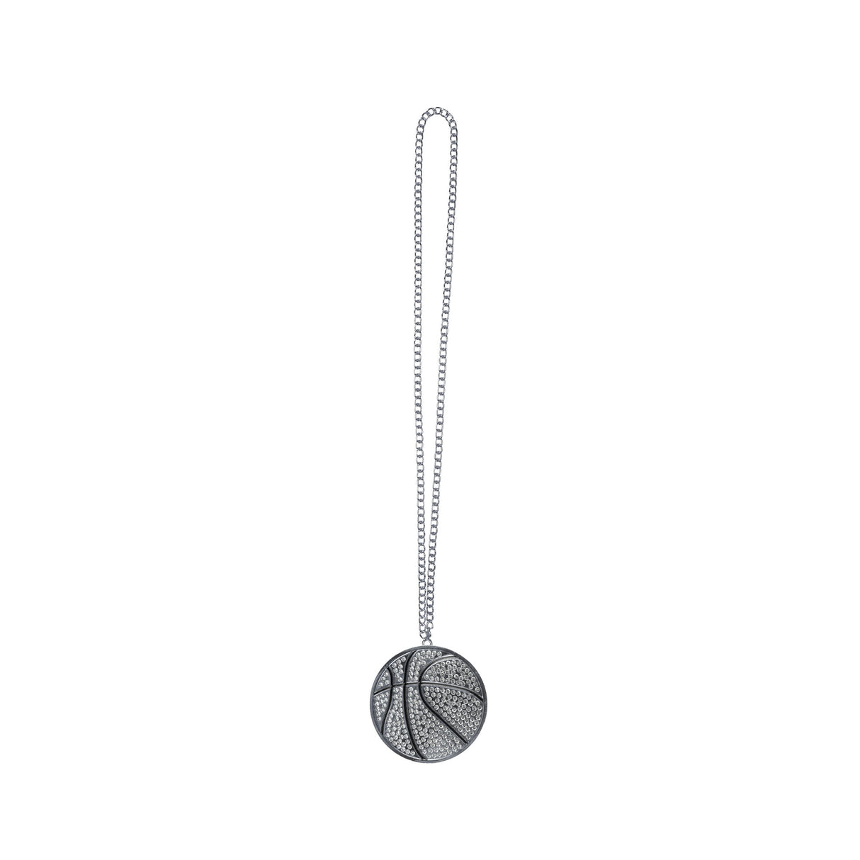 MED2 Basketball Bling Medal Silver
