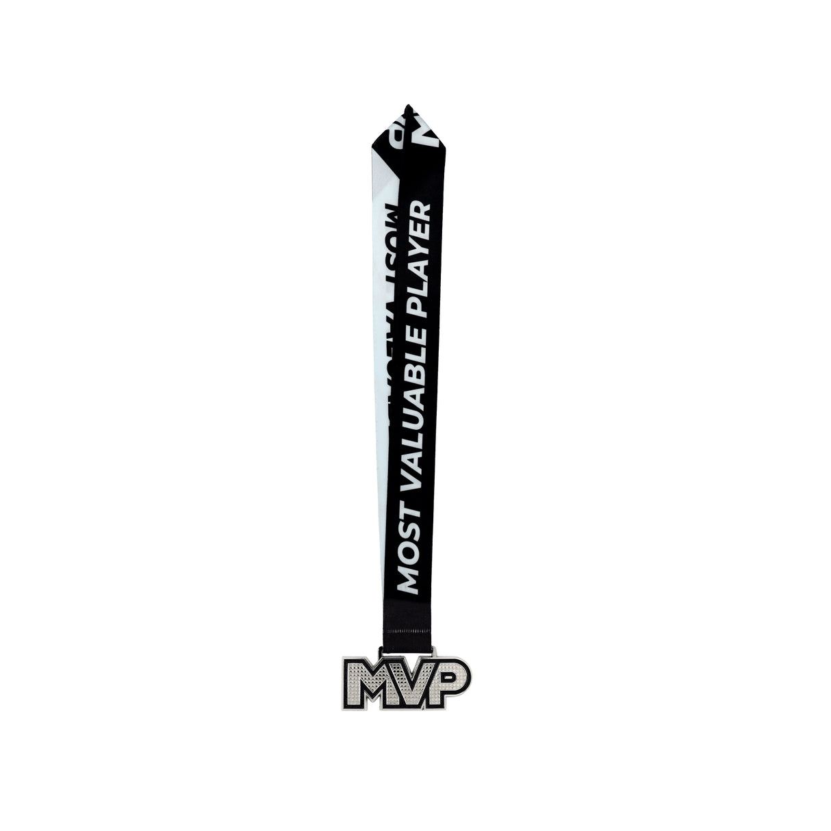 MED25 MVP 4" Medal - Silver/Black Matte