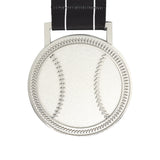 MED27 3'' Silver/Black&White Baseball Medal