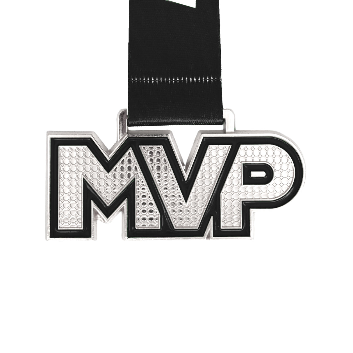 MED25 MVP 4" Medal - Silver/Black