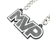 MVP26 Stone Chain Black/Silver/Clear