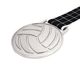 MED27 3'' Silver/Black&White Volleyball Medal