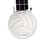 MED27 3'' Silver/Black&White Volleyball Medal