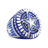 Star26 Silver&Royal Blue Ring