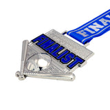 MED26 4'' Baseball Silver&Blue Finalist Medal