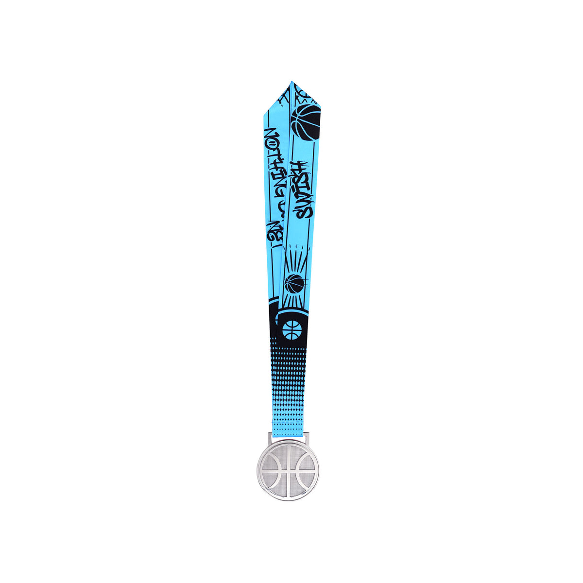 MED27 3'' Silver/Blue&Black Basketball Medal
